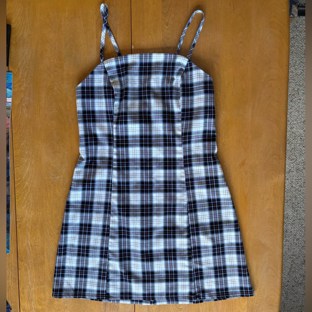 Plaid 90s Style Mini Dress